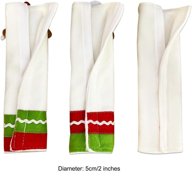 PTFNY 3 Piece Set Christmas Gingerbread Refrigerator Door Handle Covers Appliance Handle Covers Christmas Gingerbread Decorations Fits Standard Size Kitchen Refrigerator Microwave Oven Or Dishwasher - Image 4